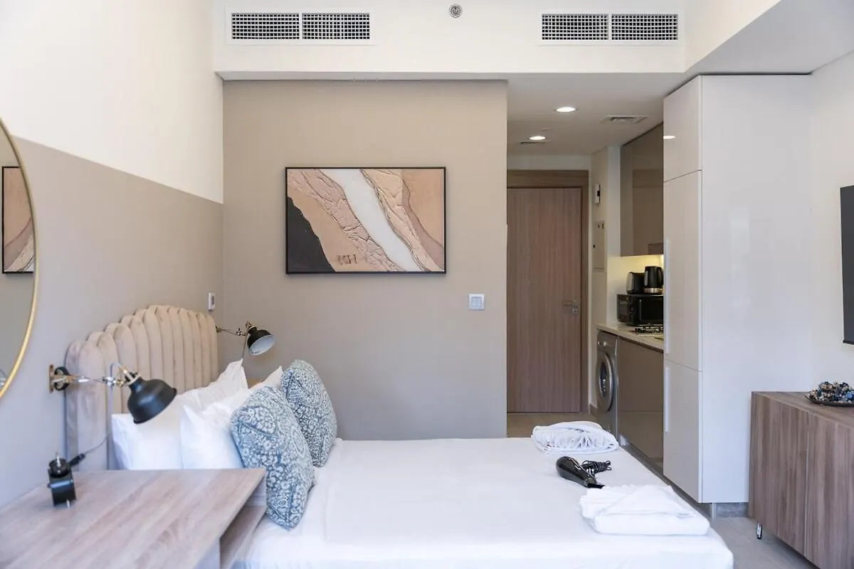 公寓 Cozy & Stylish Studio For 4 In Meydan 迪拜