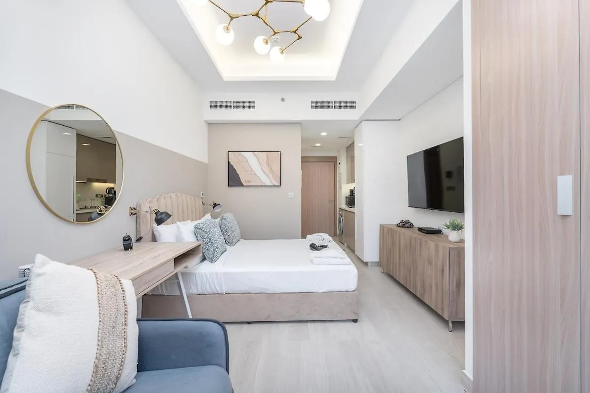 公寓 Cozy & Stylish Studio For 4 In Meydan 迪拜 阿拉伯联合酋长国